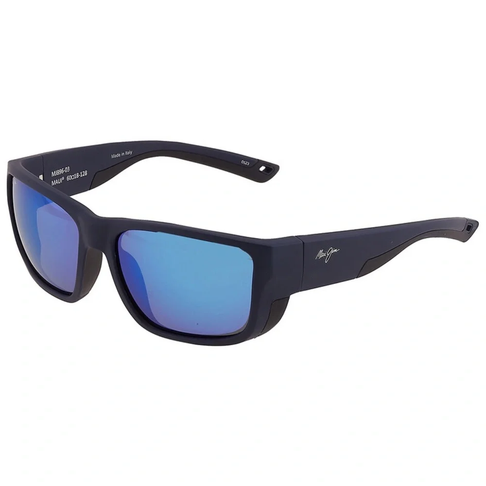 Maui Jim Amberjack Matte Black Frame Sunglasses with Polarize Lens.